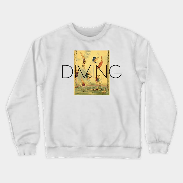 Diving Old School Crewneck Sweatshirt by teepossible